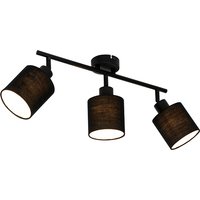 Moderne plafondlamp zwart 3-lichts - Hetta