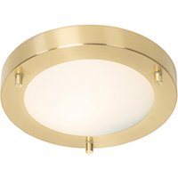 Moderne plafonnière goud 18 cm IP44 - Yuma