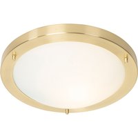 Moderne plafonnière goud 31 cm IP44 - Yuma