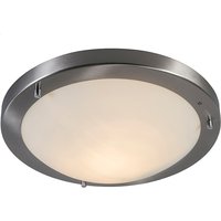 Moderne plafonnière staal 31 cm IP44 - Yuma