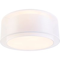 Moderne plafonnière wit 50 cm 3-lichts - Drum Duo