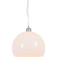 Moderne ronde hanglamp opaal wit - Globe