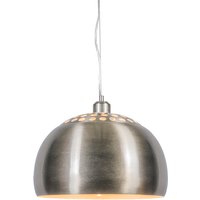 Moderne ronde hanglamp staal - Globe