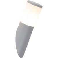 Moderne schuine buitenwandlamp grijs IP55 incl. LED - Amelia