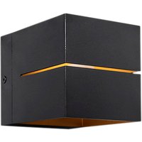 Moderne set van 4 wandlampen zwart met goud 2-lichts - Transfer