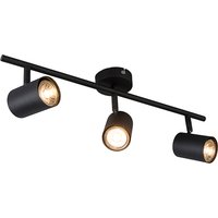 Moderne spot zwart kantelbaar 3-lichts - Jeana