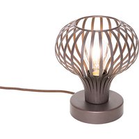 Moderne tafellamp bruin - Saffira