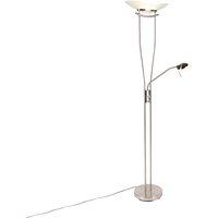 Moderne vloerlamp staal incl. LED en dimmer - Lexus