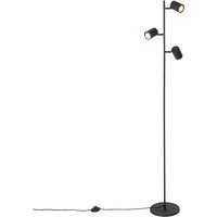 Moderne vloerlamp zwart 3-lichts - Jeana