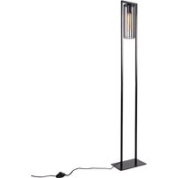 Moderne vloerlamp zwart - Balenco Wazo
