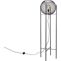 Moderne vloerlamp zwart - Mesh Ball