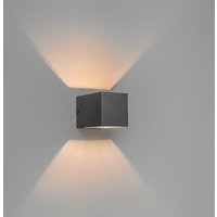 Moderne wandlamp donkergrijs - Transfer