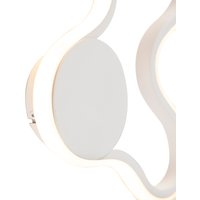 Moderne wandlamp wit incl. LED - Plomp