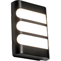 Moderne wandlamp zwart incl. LED IP44 - Gaev