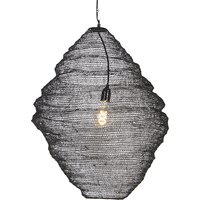 Oosterse hanglamp zwart 60 cm - Nidum