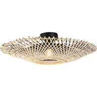 Oosterse plafondlamp rotan 50 cm - Rina