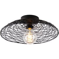 Oosterse plafondlamp zwart 40 cm - Glan