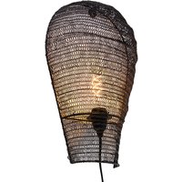 Oosterse wandlamp zwart 45 cm - Nidum