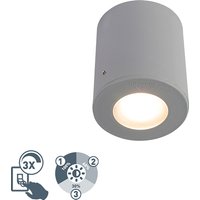Opbouwspot grijs IP55 incl. GU10 - Franca