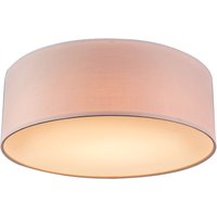 Plafondlamp roze 30 cm incl. LED - Drum LED