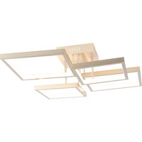 Plafondlamp staal incl. LED 3 staps dimbaar 4-lichts - Lejo