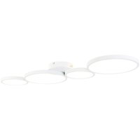 Plafondlamp wit incl. LED 3 staps dimbaar 4-lichts - Lupolo