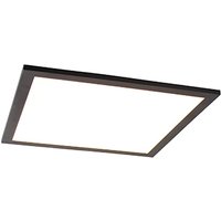 Plafondlamp zwart 40 cm incl. LED met afstandsbediening - Liv
