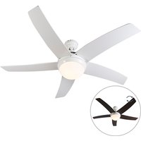 Plafondventilator wit met afstandsbediening - Cool 52