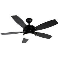 Plafondventilator zwart met afstandsbediening incl. LED - Malaki