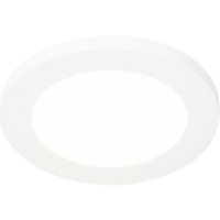 Plafonnière wit 17 cm incl. LED 3-staps dimbaar IP44 - Steve