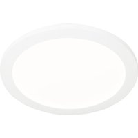 Plafonnière wit 30 cm incl. LED 3-staps dimbaar IP44 - Steve