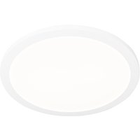 Plafonnière wit 40 cm incl. LED 3-staps dimbaar IP44 - Steve