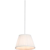 Retro hanglamp crème 25 cm - Plisse
