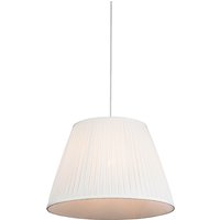 Retro hanglamp crème 45 cm - Plisse