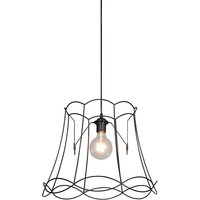 Retro hanglamp zwart 45 cm - Granny Frame