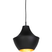 Scandinavische hanglamp zwart met goud - Depeche-Jarred