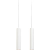 Set van 2 design hanglampen wit - Tuba small