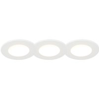 Set van 3 inbouwspots wit incl. LED 3000K 4W IP65 - Blanca