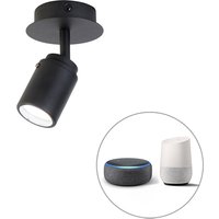 Smart badkamer spot zwart IP44 incl. Wifi GU10 - Ducha