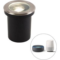 Smart buiten grondspot RVS incl. WiFi GU10 IP65 - Delux