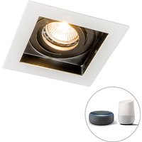 Smart inbouwspot wit incl. WiFi GU10 verstelbaar - Carree