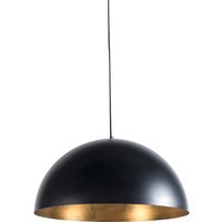 Smart industriële hanglamp zwart met goud 50 cm incl. Wifi G125 - Magna Eco