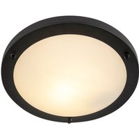 Smart plafonnière zwart 31 cm incl. WiFi A60 IP44 - Yuma