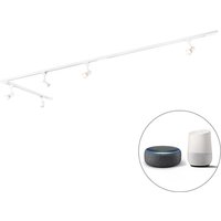 Smart railsysteem wit 1-fase 5-lichts incl. Wifi GU10 - Jeany