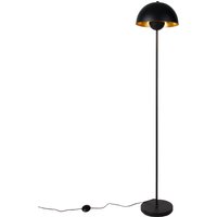 Smart vloerlamp zwart met goud incl. Wifi A60 - Magnax