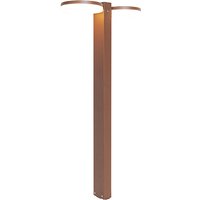 Staande buitenlamp roestbruin 80 cm incl. LED 2-lichts IP44 - Esmee