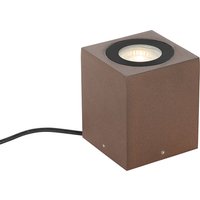 Tuinspot roestbruin vierkant IP65 - Lennard