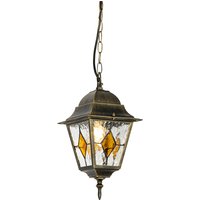Vintage buiten hanglamp brons - Antigua