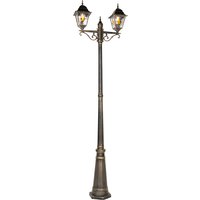 Vintage buiten lantaarn brons 220 cm 2-lichts - Antigua