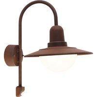 Vintage buiten wandlamp bruin IP44 bewegingssensor - Herman